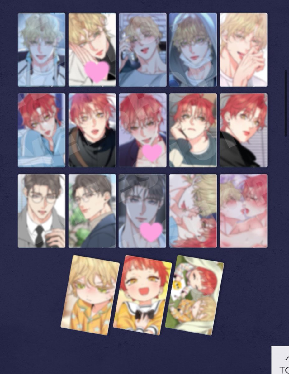 交換】韓国BL bomtoon ボムトゥーン ハニートラブル トレカ BeLTOON 譲