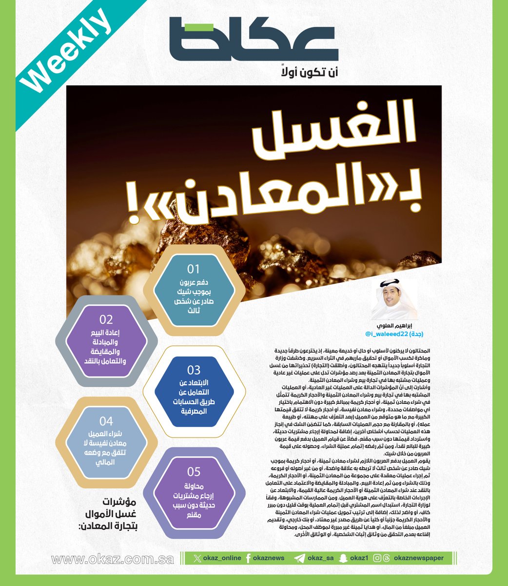 الغسل بـ«المعادن»!

إبراهيم العلوي <a href="/i_waleeed22/">ابراهيم علوي 🇸🇦</a>

للاطلاع على التفاصيل:
 okaz.com.sa/local/na/22273…