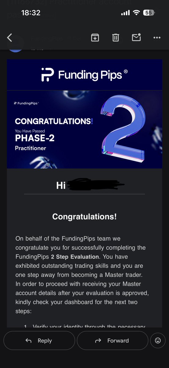 BlockChatt's tweet photo. It took me 2 months @fundingpips.The most impressive feature of funding pips is SPEED.From account credentials delivery to onboarding my master account. Everything happened in no time.  Expecting same with payout.Thanks @Khldfx 
@cryptoloots123 @CryptoLoots88 @UserNotFoundOnX https://t.co/TgdA1V0Oz7