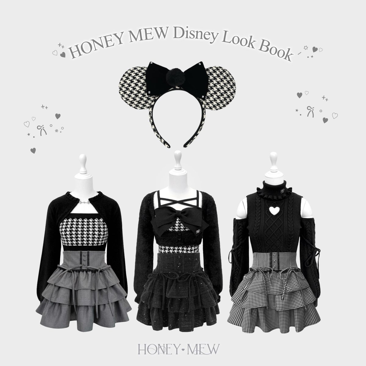 HONEYMEWの新作でディズニーコーデ🎀🖤