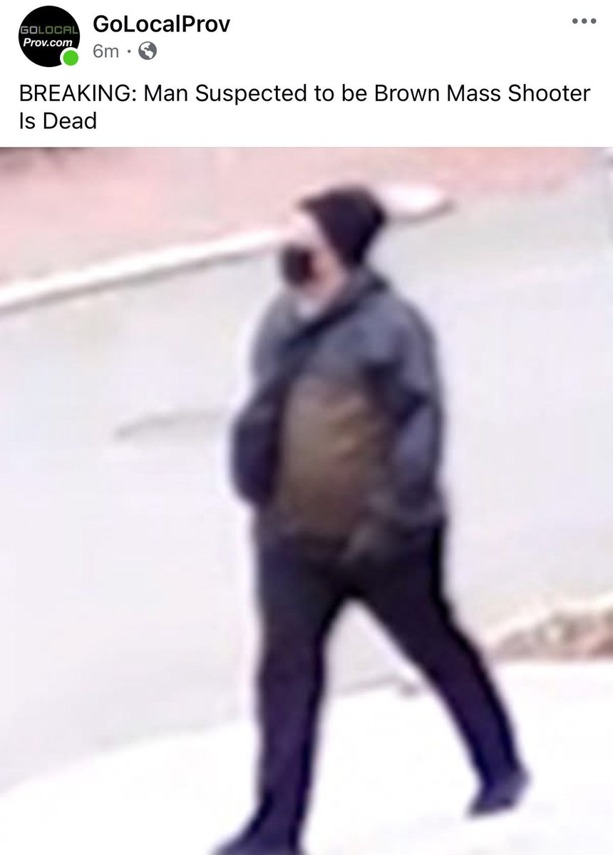 Suspect in Brown mass shooting is dead - golocalprov.com/news/breaking-… #BrownUniversity #providence #RhodeIsland #college #shooter
