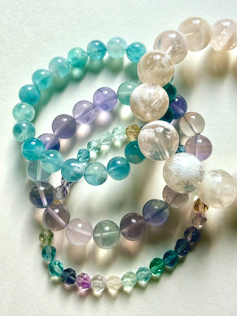 cocoさんから届きました、セリサイトインローズクォーツ14mm（大きな