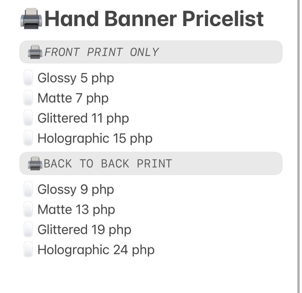 seongcartt's tweet photo. 🖨️Hand Banner
      Photocard
      Button Pin Printing Services

📦open for bulk
🎀no minimum||maximum qty

#DAY6inMANILA
#RIIZINGLOUD_IN_MANILA 
#AHOF 
#PULSE_ON_IN_MANILA
#DunkinPH_WondersAt553
#WEALIVE_IN_MANILA
#SVT_TOUR_NEW_
#InYourFantasy_MNL https://t.co/wJruIf06lY