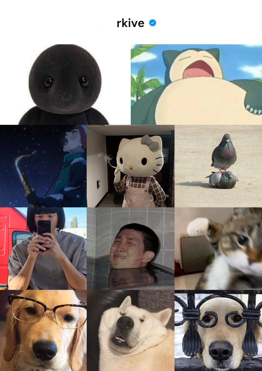 A collection of cute and unserious profile pictures of Namjoon's ig https://t.co/YV95k1dGdt