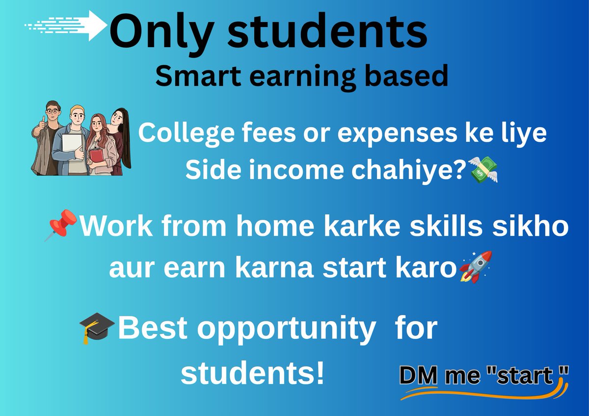 NighatPathan10x's tweet photo. @WFH_Jobs_USA Only students with smart earnings are eligible. https://t.co/H8g6g4N6QQ