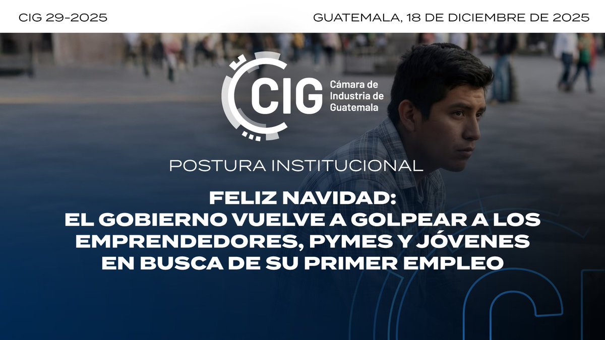industriaguate's tweet photo. El sector industrial rechaza un aumento al salario mínimo que no responde a la productividad real del país y afecta directamente al empleo formal.

Lee la postura completa: https://t.co/nSAciNql07 https://t.co/eH6v25QrlM