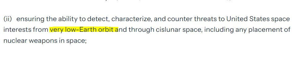 $RDW

The ENSURING AMERICAN SPACE SUPERIORITY executive order explicitly mentions VLEO.

Redwire was awarded a $44 million contract last month from DARPA to manufacture and deliver a Very Low Earth Orbit spacecraft.

Following this award, they are currently in the lead when it