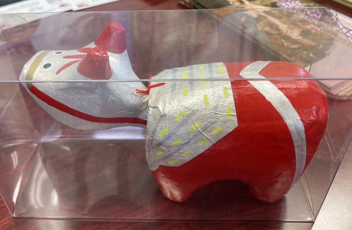 yanaizu_kankou's tweet image. 昨日福島市へ行ったら、ウルトラマン模様の赤べこちゃんに出会えました。ﾍﾔｧｯ!!