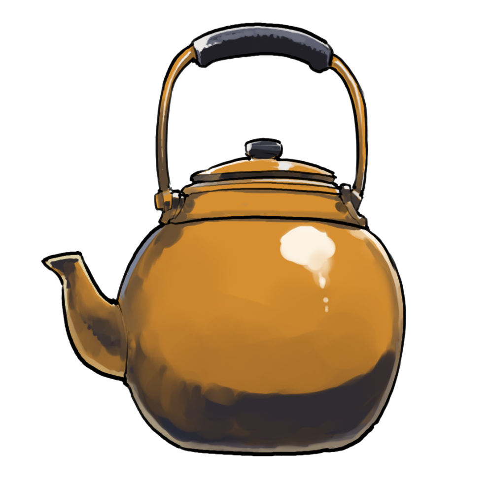 夜間のやかんスタンダードモデルの色付き😊 