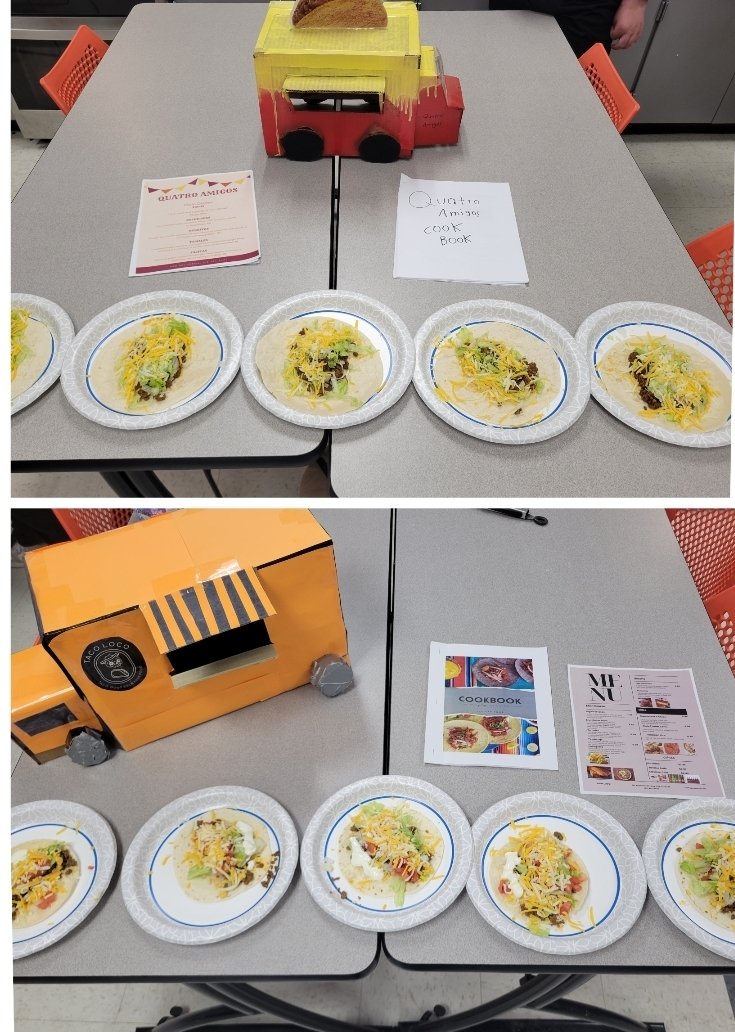 Anderson_FCS's tweet image. Global Foods' final exam was epic!! The food truck rally was a huge hit!! #GlobalFoods #CookingClass #HandsOnLearning #Delicious #AHSisFamily