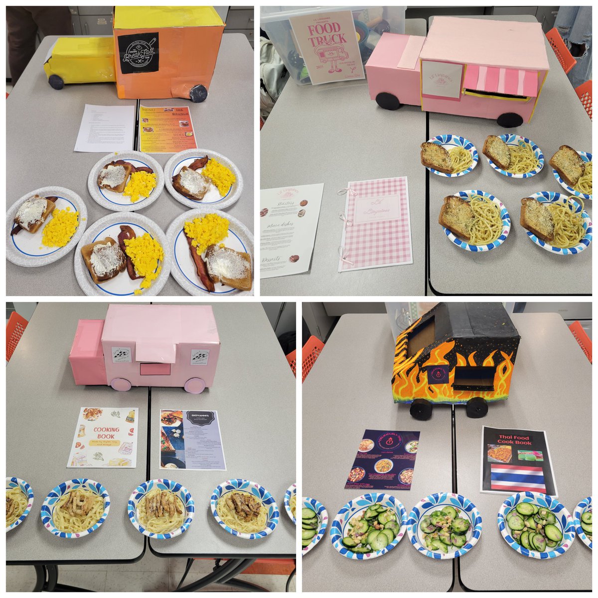 Anderson_FCS's tweet image. Global Foods' final exam was epic!! The food truck rally was a huge hit!! #GlobalFoods #CookingClass #HandsOnLearning #Delicious #AHSisFamily