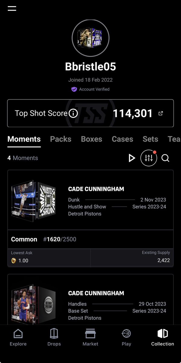 Bbristle05's tweet photo. @TopShotBETA @NBATopShot https://t.co/PaWYlv2FbR