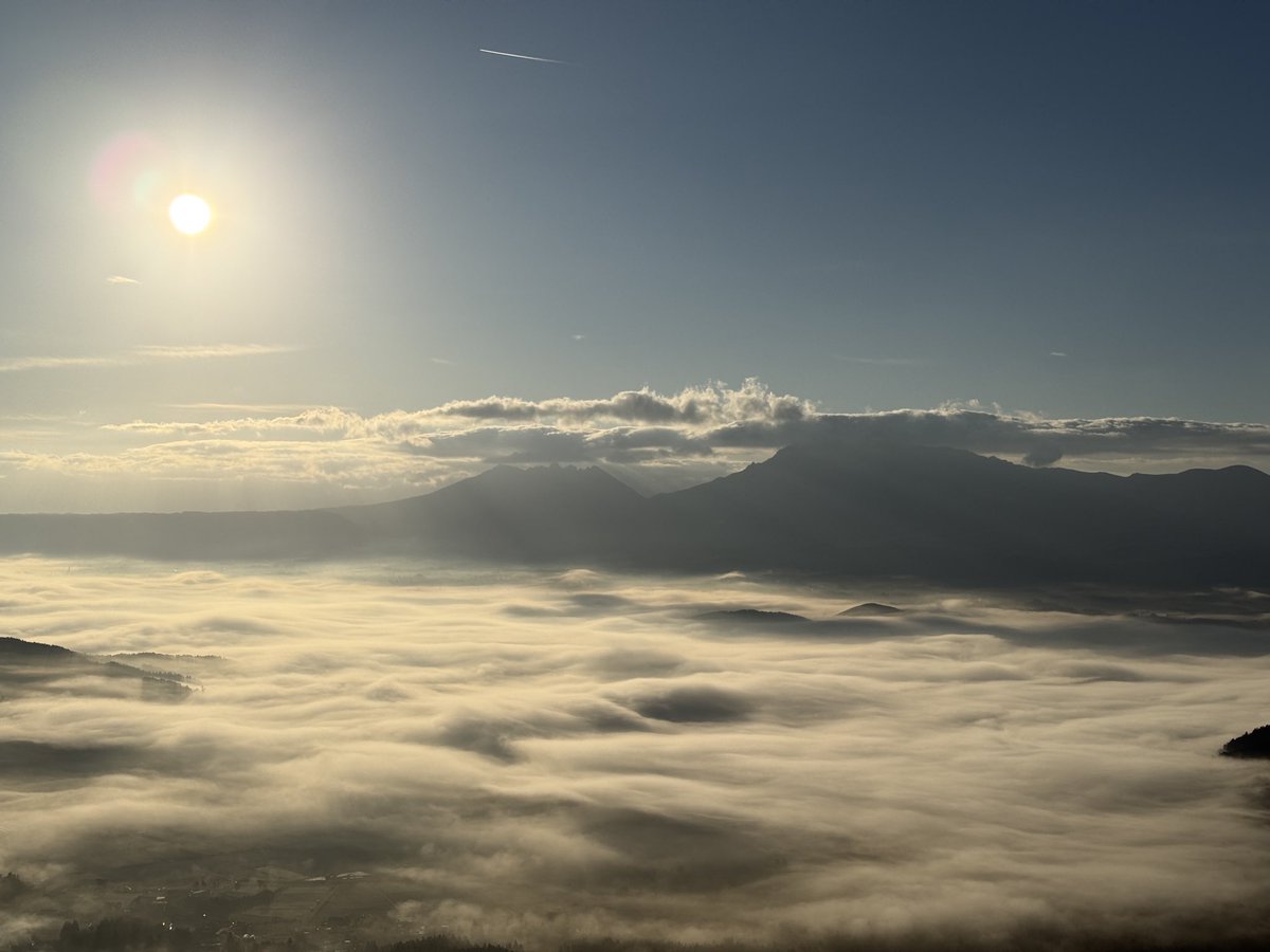 今日の朝の雲海は良かったね。