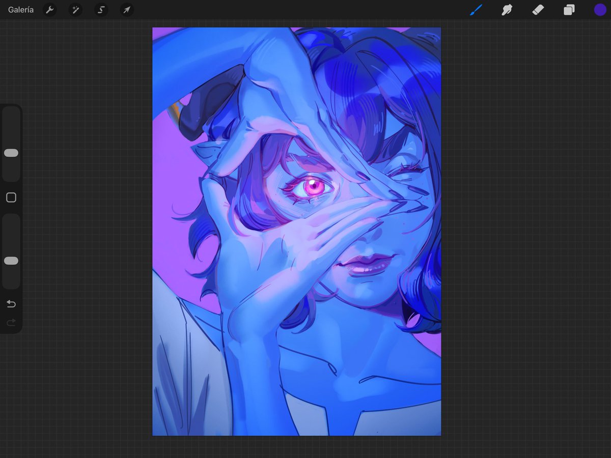 drew this on the plane home (im returning for Christmas from university) and the guy sitting next to me started asking abt procreate like it was sorcery #TheMightyNein