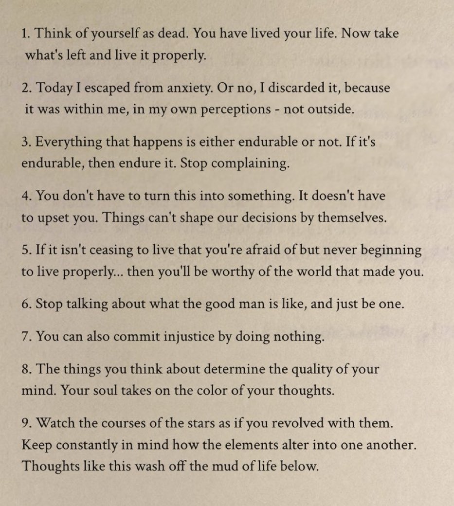 Marcus Aurelius had some deep thoughts