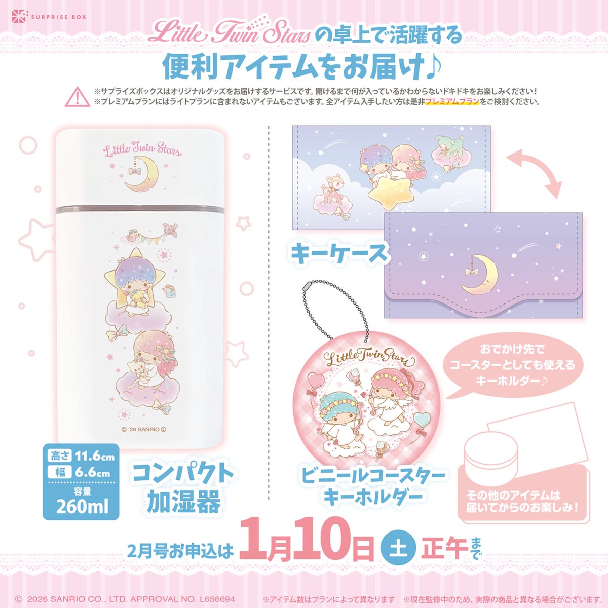 限定アイテムを 定期便でお届けする サプライズボックス🎁 リトル