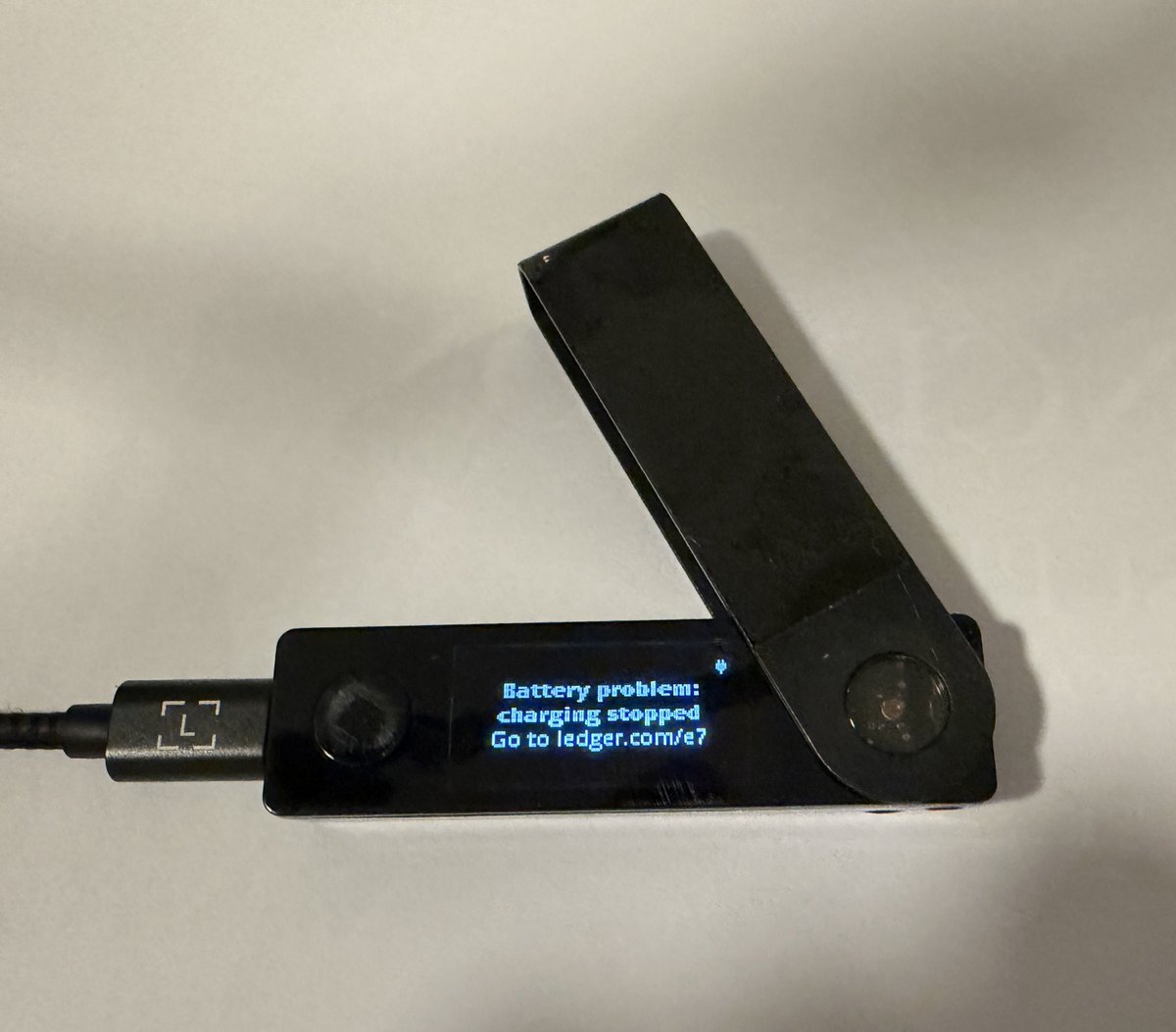 your ledger nano X battery will die but the solflare shield will not