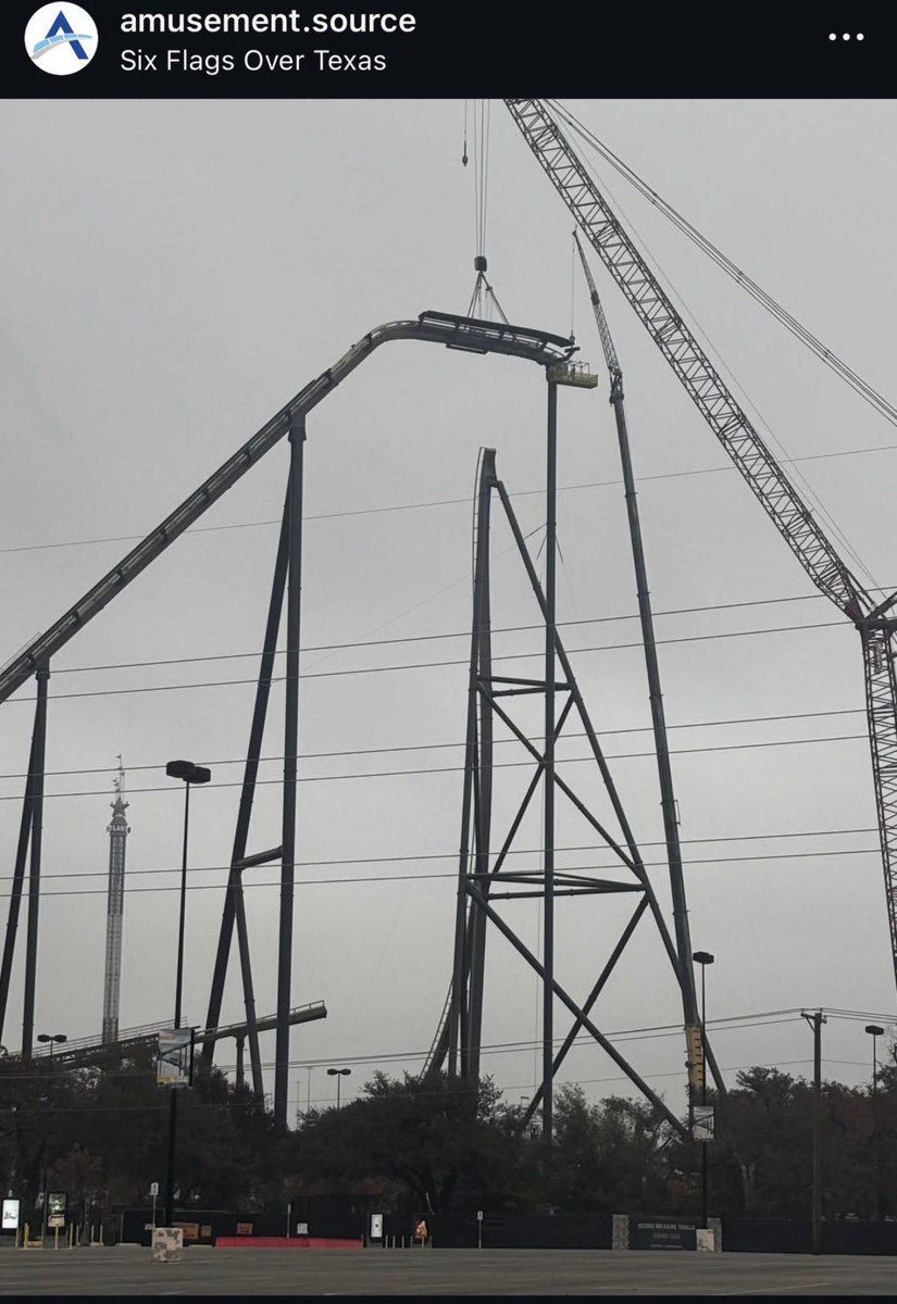 Tornado_Steejo's tweet image. It appears #Tormenta has reached its benchmark of 309feet! The excitement is building for next season. #sixflags