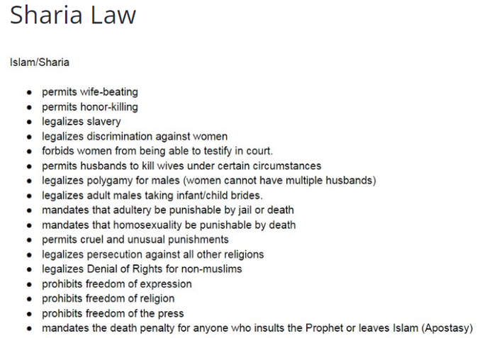 <a href="/realMaalouf/">Dr. Maalouf ‏</a> Islam is fundamentally incompatible with US law.
Islam is inseparable from Sharia law, which is completely at odds with the Constitution, the Bill of Rights, the laws written from them and American culture.
Sharia law CANNOT EXIST in the US.
True Islam CANNOT EXIST in the US.