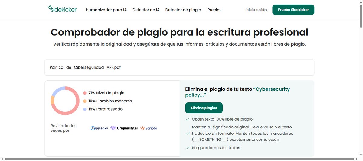 Resulta que la «Política General de Ciberseguridad para la Administración Pública Federal» fue hecha con IA.

Apenas lo publicó el gobierno de Sheinbaum, pero tres herramientas distintas detectan indicios de plagio e Inteligencia Artificial.

¿Mínimo lo leyeron, <a href="/AgenciaGobMX/">Agencia de Transformación Digital</a>?