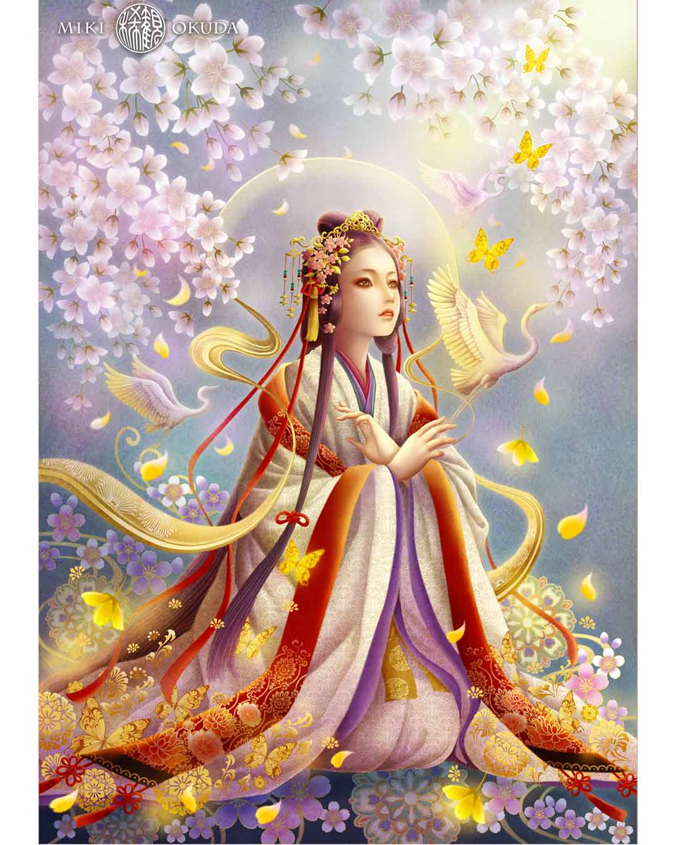 【木花咲耶姫御神託✨】【愛と美と繁栄✨】【魅力アップ✨女性性開花✨】 画像データ「木花咲耶姫命」このはなさくやひめ スマホの壁紙 | 幸せの