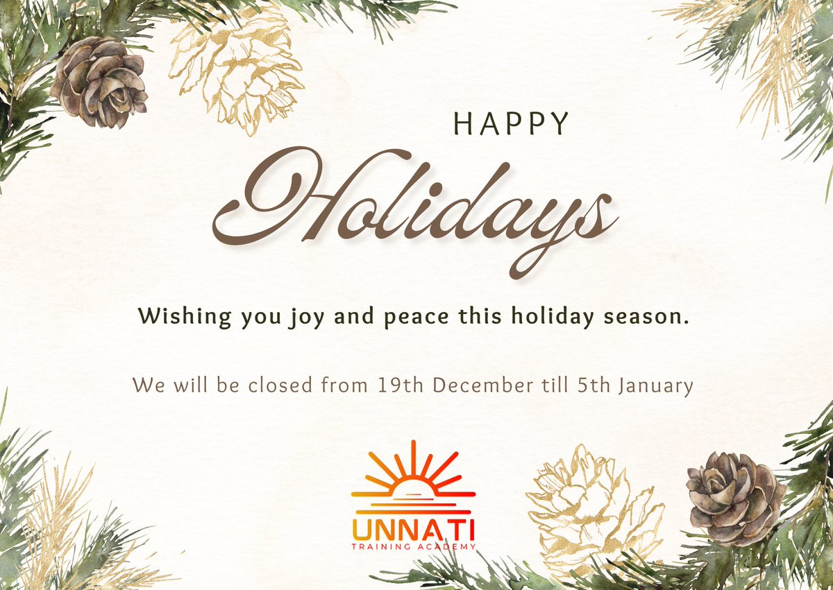 Closing 2025 with gratitude at Unnati Training Academy 
This year was about growth, deeper partnerships &amp; expanding our impact through skills &amp; empowerment.Thankful for the team, partners &amp; communities who walked this journey with us.Onwards with purpose. Skill. Empower. Succeed.