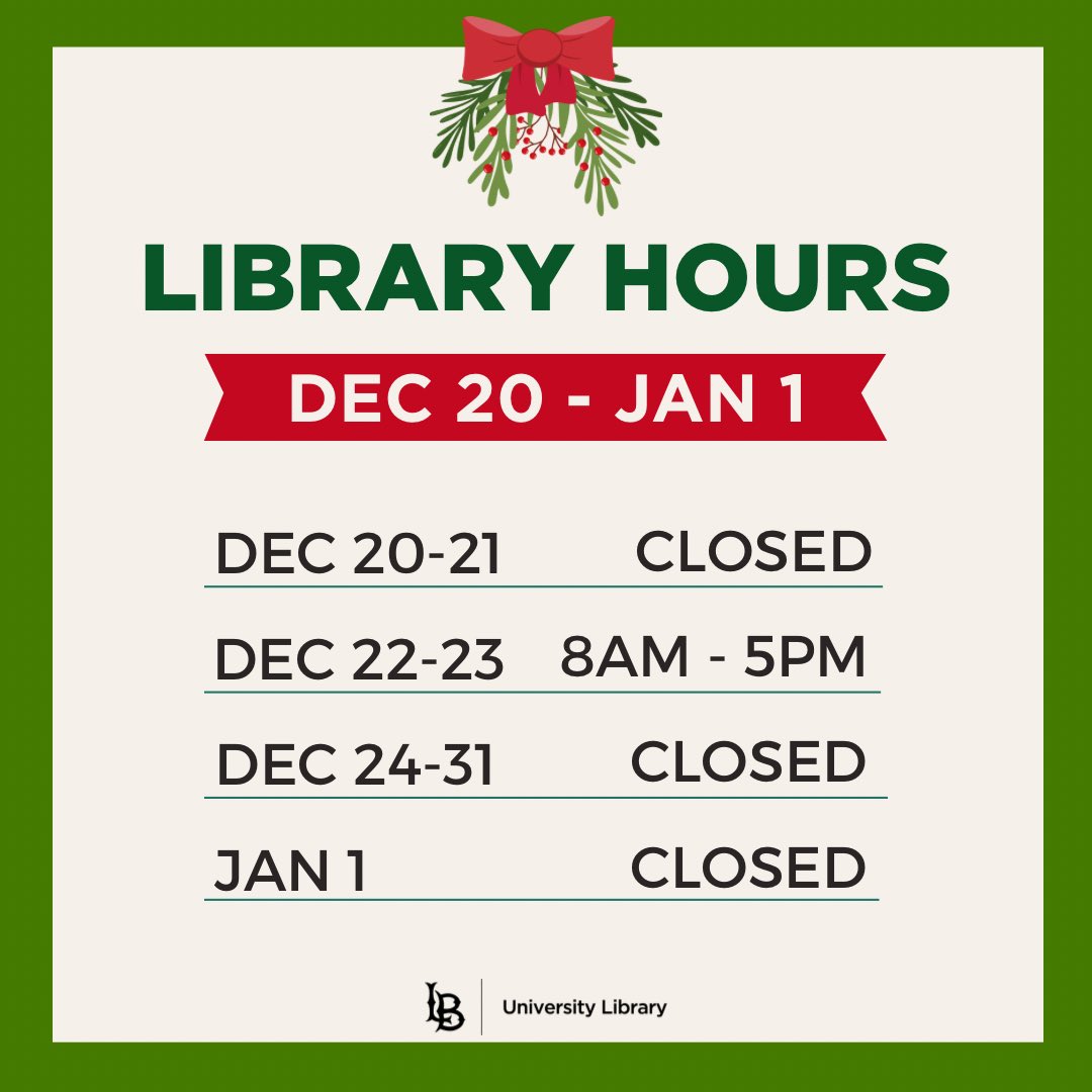 CSULB Library tweet media