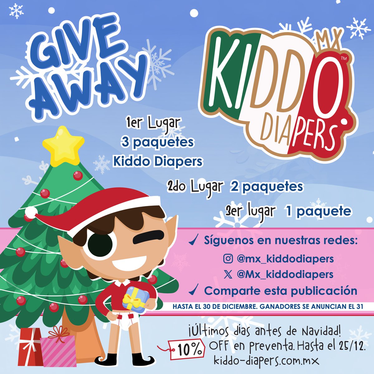 ¡Queremos empezar el año con camas secas!

¿Cómo participar?

Síguenos en nuestras redes y comparte este post hasta el 30/12/25 ¡Ya estás participando!

Los ganadores serán anunciados el 31/12/25.

Promoción exclusiva para México.