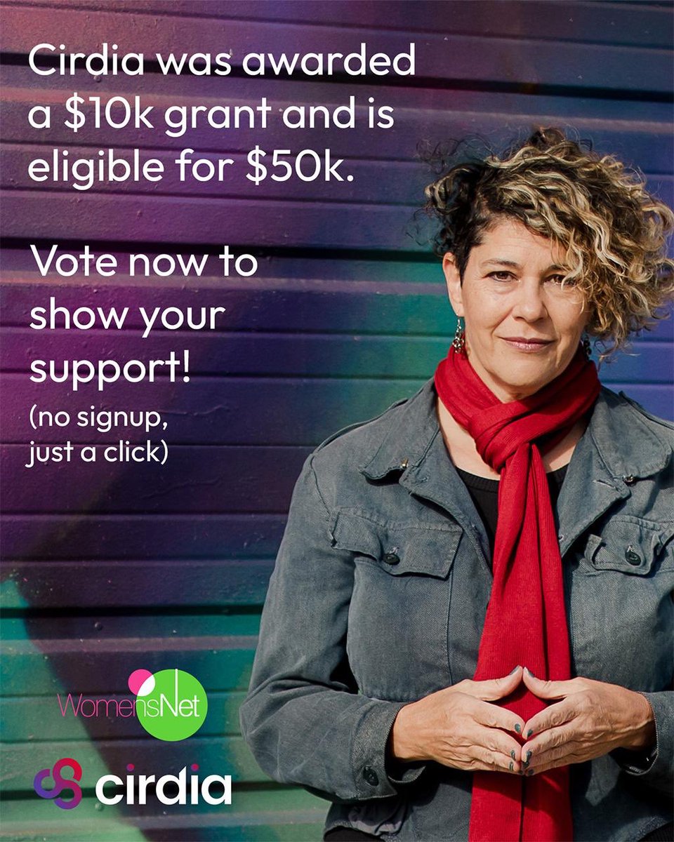 We’re grateful to share that Cirdia was awarded a $10k WomensNet Business Grant.
This support helps us continue building privacy-first wellness tools.
We’re now part of the $50k year-end grant round, where community votes matter.
Vote here 👉 ambergrantsforwomen.com/november-2025-…
#PrivacyFirst