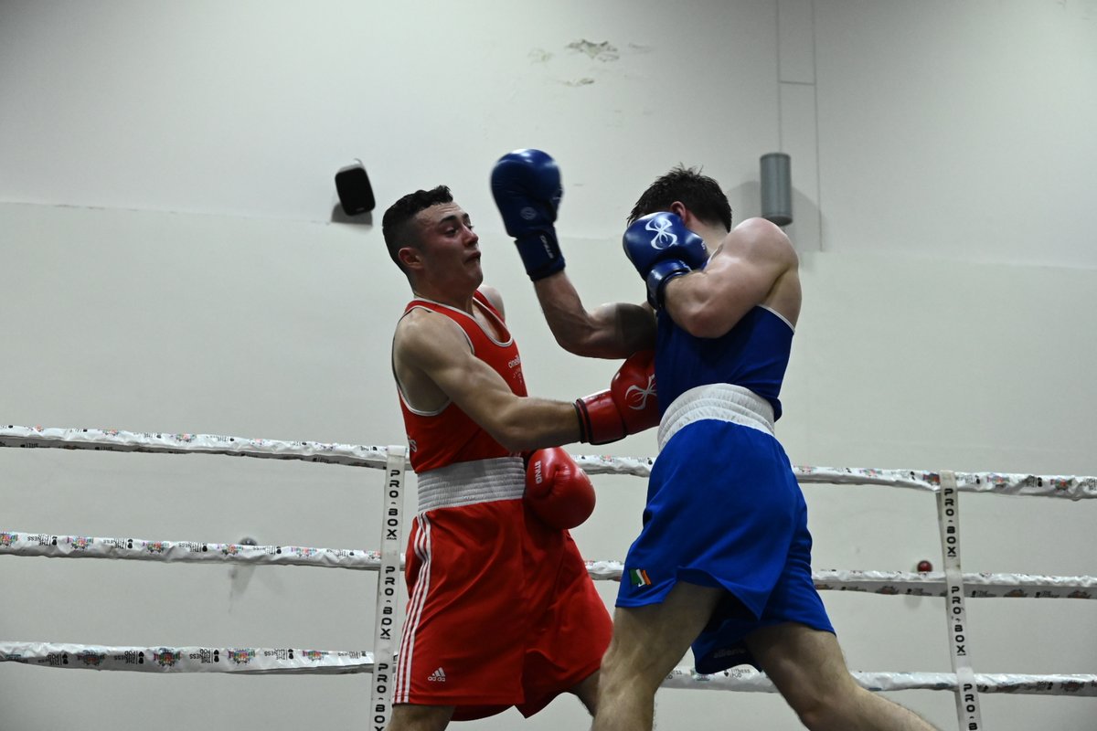 IABABOXING's tweet photo. Ulster Elite Finals | 60kg

Jude Gallagher of Two Castles Olympic is the newly minted 60kg champ, following a 5-0 win over Jordan O'Donnell of St. George's. https://t.co/NjXoccMsGx