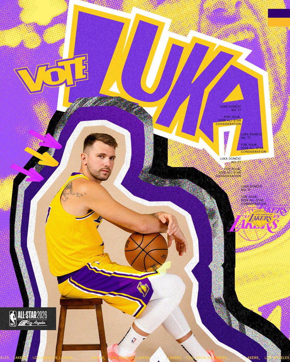 Lakers's tweet image. LA’s got no shortage of star power. Get our guys to All-Star 🗣️ #VoteLakers 

🔗: bit.ly/4504n5u