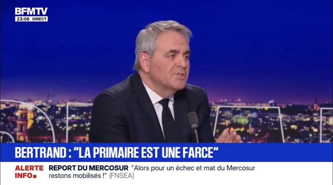 DestinationTele's tweet photo. Le + scandaleux est que Xavier Bertrand soit encore comptabilisé en temps de parole de la droite https://t.co/jfPVPU6Se3