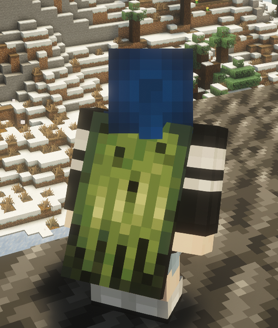 Got the Zombie Horse Cape even if I did not get the notification on Monday, it's also already on Java too !! #Minecraft