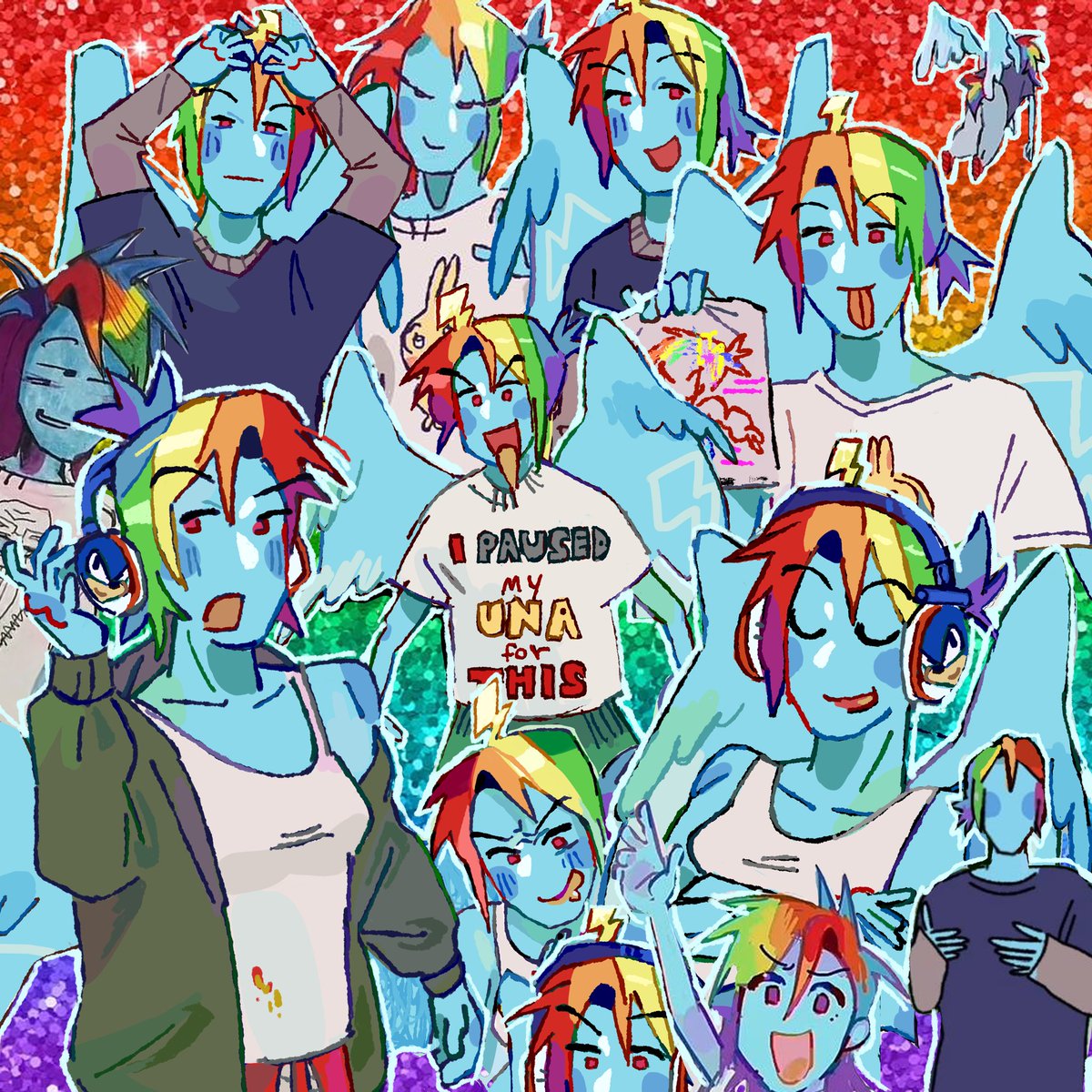 FishyBunart's tweet photo. #mylittlepony #swag https://t.co/eVMx051WJ7