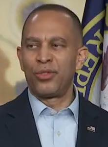 PecanC8's tweet image. Hakeem Jeffries rips Republicans after Kennedy Center board votes to rename it Trump-Kennedy:

“The people are pathetic sycophants... bending the knee to a LOSER! Republicans are LOSERS! It’s over—this is the Titanic.”

Dems are fighting mad. Thoughts?