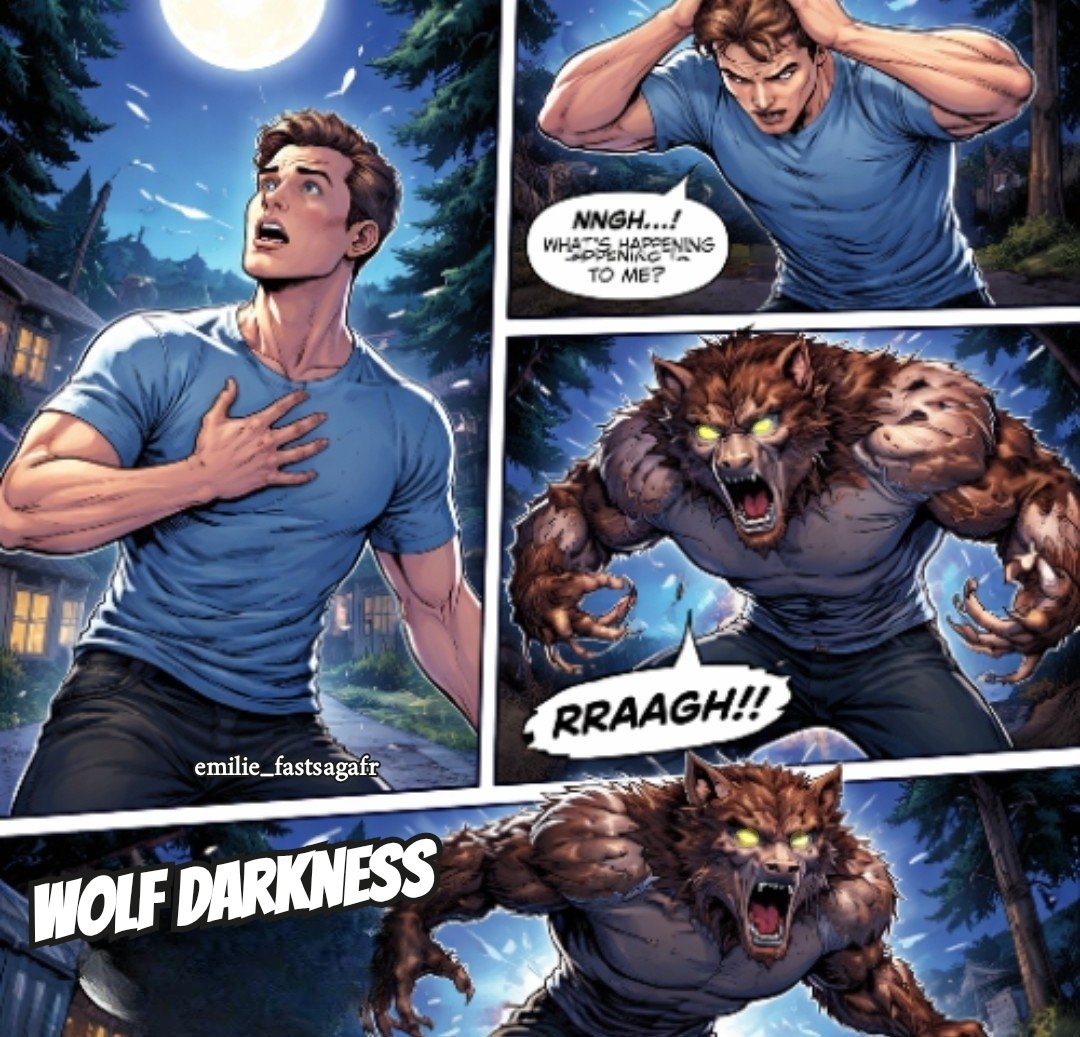 EFastsaga's tweet photo. Good evening . If I were a film producer, this is what my character would look like as a hero, not a bad like in movies. I created a mini comic strip. I created my title: Wolf Darkness #happycreative 🐺 https://t.co/QVSH6F0Ttv