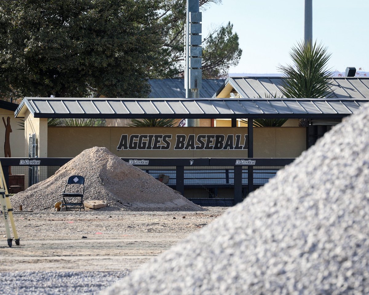 NMStateBaseball's tweet photo. Getting some holiday upgrades at The ‘Skew 👀

#AggieUp https://t.co/PQsxnAjyvi