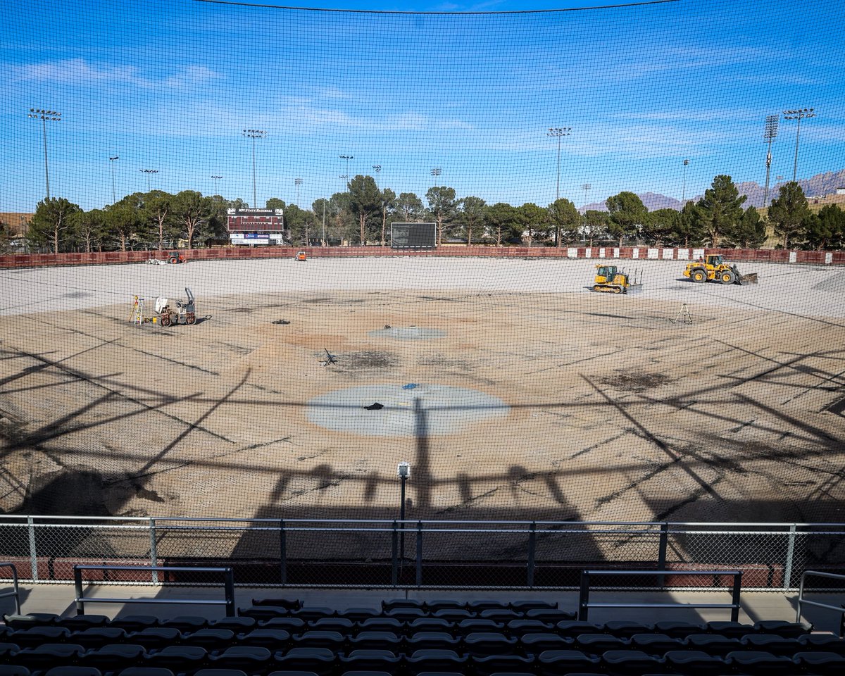 NMStateBaseball's tweet photo. Getting some holiday upgrades at The ‘Skew 👀

#AggieUp https://t.co/PQsxnAjyvi