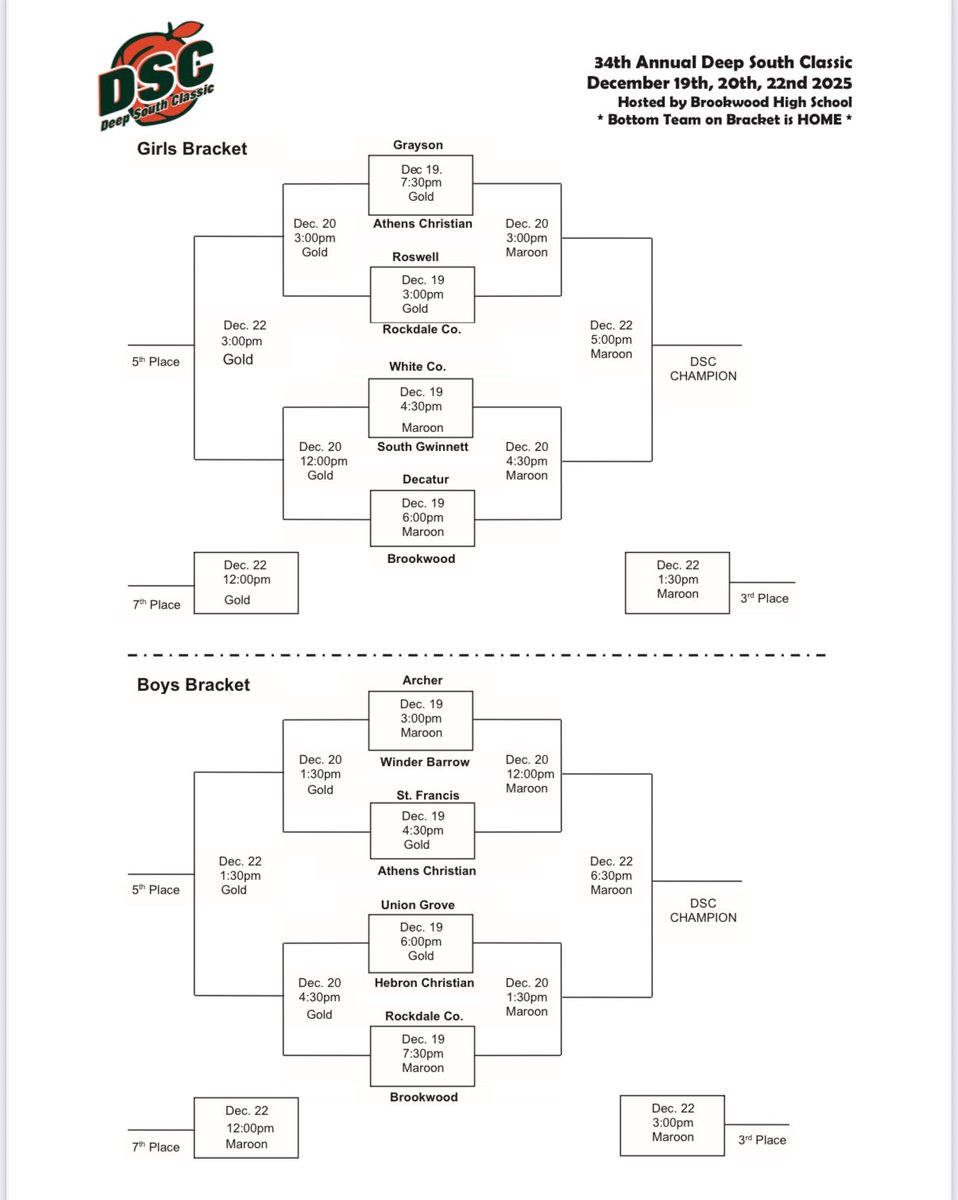BHSBroncosHoops's tweet image. The 34th Annual Deep South Classic will take place this weekend at Brookwood High School. Come watch some of the top boys and girls teams in the state compete!
@Bwoodsports @GDPsports @KyleSandy355 @hoopseen @OntheRadarHoops @swish_scout @BTS_Report @JHillsman