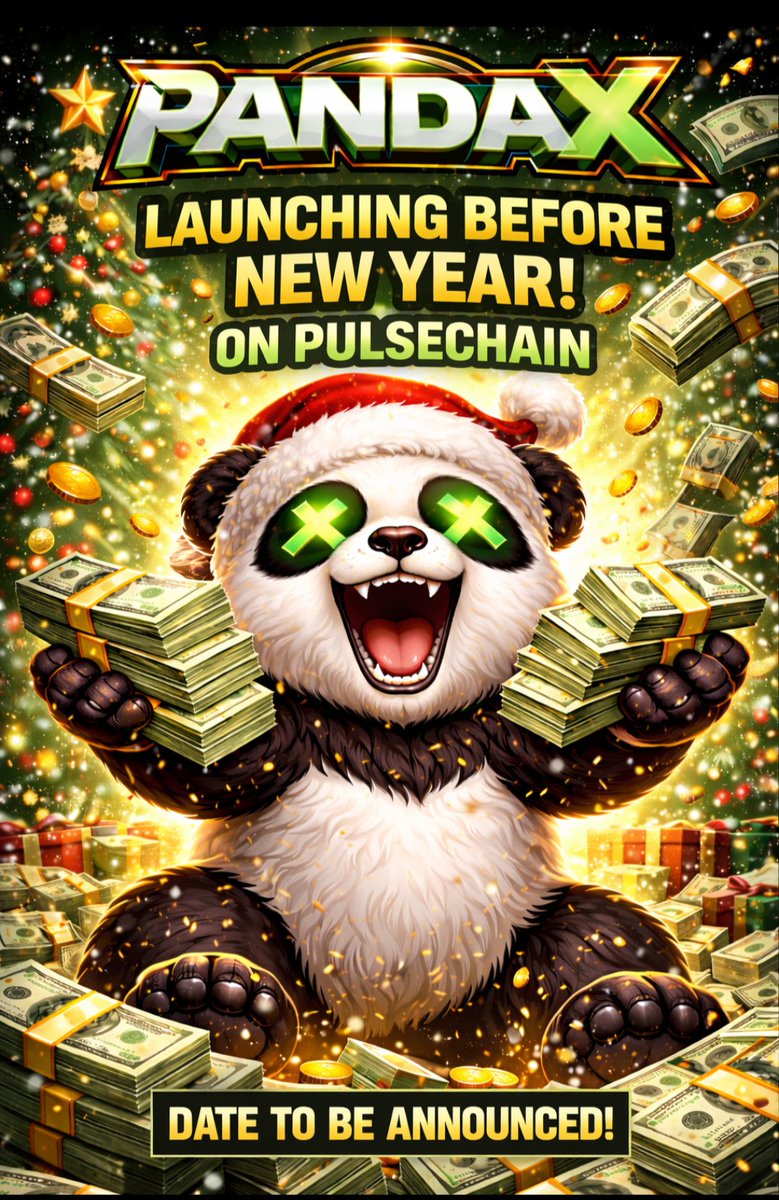 CaptainBuck6's tweet photo. ๐จ๐ผ PANDAX IS COMING ๐ผ๐จ
๐ Launching BEFORE New Year
๐
Date to be announced
โ๏ธ ON #PulseChain
Meme energy. Holiday vibes. FU-money dreams.
Donโt blink ๐
#PandaX #PulseChain #PulseChainMeme #PulseX #PLS #PLSX #CryptoLaunch #MemeCoin #BeforeNewYear #DeFi #CryptoX https://t.co/IKbOhhR5LK