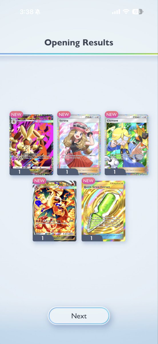 GGrows420's tweet photo. Would we consider this as a god pack? @PokemonTCGP 

#pokemon #PokemonTCGPocket https://t.co/expp0Dsr47