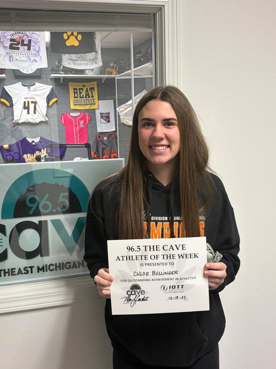 965TheCave's tweet image. Congrats to Alex Kudlac of @BlissAthletics bowling and  Chloe Bullinger of @TecumsehGbball on being named the Iott Insurance Athlete of the Week the last two weeks on “Inside the Cave”! Good luck the rest of your season!