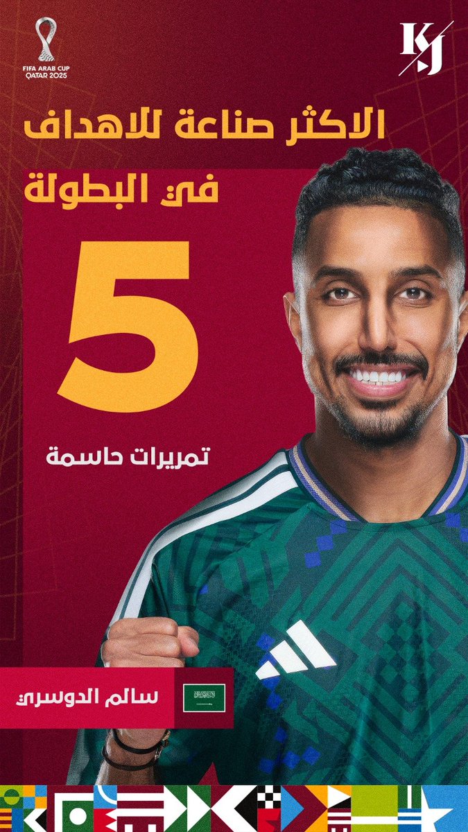 ليس بجديد.. سالم الدوسري الأكثر صناعة للأهداف في كأس العرب

#كأس_العرب