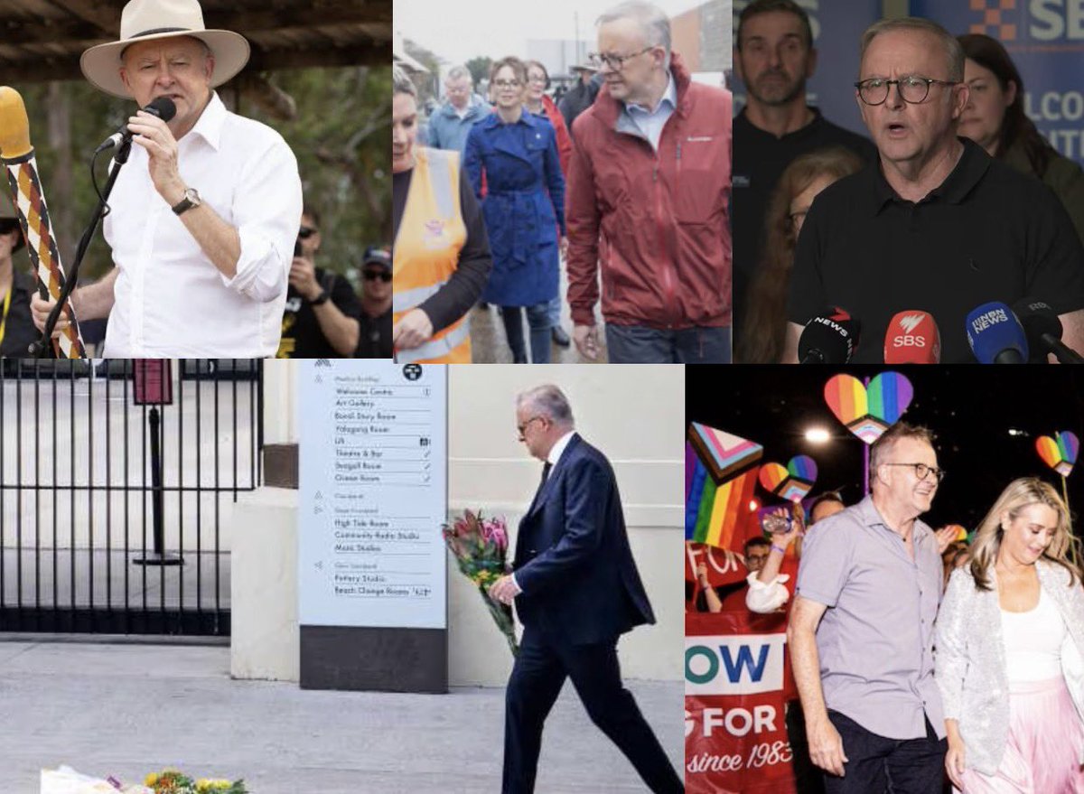 strangerous10's tweet image. Media needs to stop gaslighting the public.
Disasters. Crises. Any important event.
Albo shows up — every time.
That’s exactly what he’s doing now.
We haven’t always had this.
#bondi #auspol