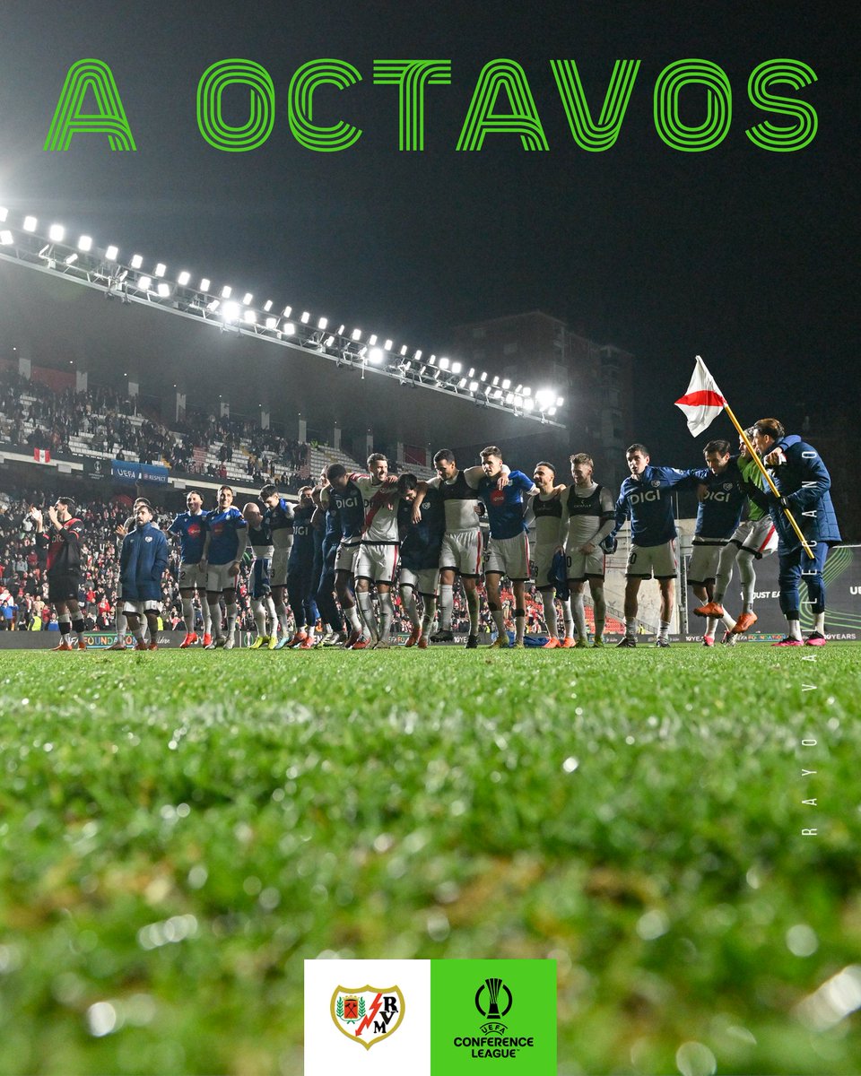 ⚡️¡𝐅𝐢𝐧𝐚𝐥𝐢𝐳𝐚𝐦𝐨𝐬 𝐪𝐮𝐢𝐧𝐭𝐨𝐬 𝐭𝐫𝐚𝐬 𝐥𝐚 𝐟𝐚𝐬𝐞 𝐝𝐞 𝐥𝐢𝐠𝐚 𝐝𝐞 𝐥𝐚 <a href="/Conf_League/">UEFA Conference League</a>! 

#SigamosSoñando #EuroRayo