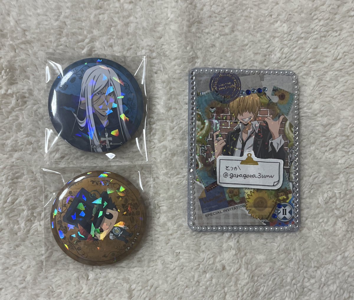 譲渡】 家庭教師ヒットマンREBORN！ 缶バッジ ホログラム 中国限定