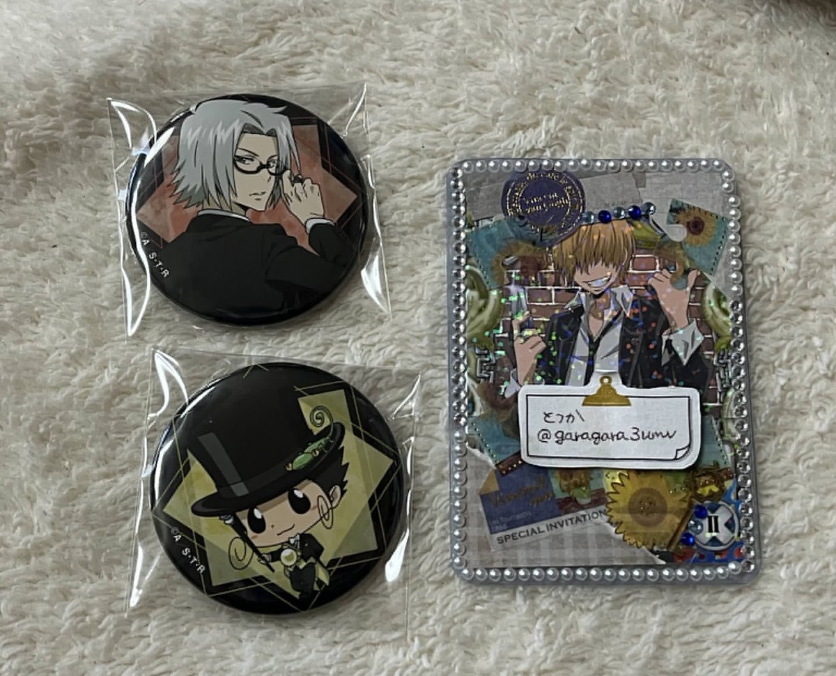 譲渡】 家庭教師ヒットマンREBORN！ 缶バッジ ホログラム 中国限定