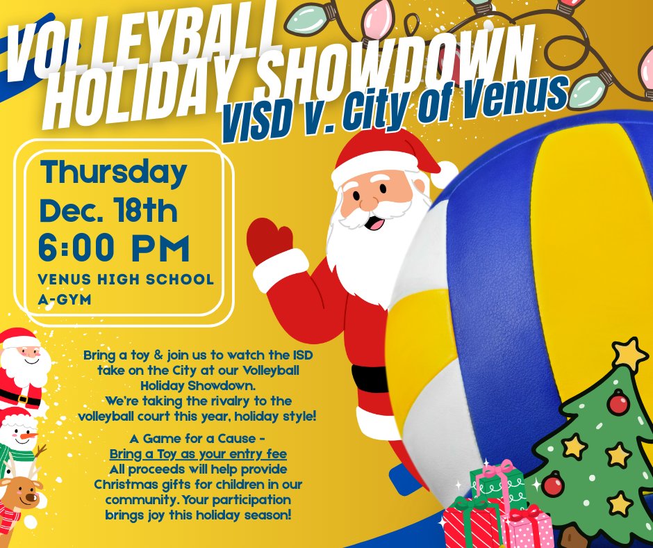 VenusPolice's tweet photo. Don't forget about the City vs ISD game tonight! See who takes home the trophy and more importantly the bragging rights! https://t.co/g3ckOCFV0U