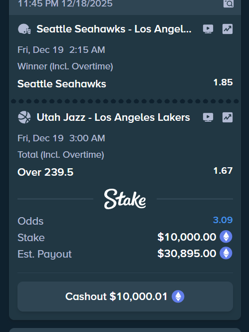 SpicerQQ's tweet photo. this wins and i depo another 30k into @sportfun 

What could possibly go wrong ?? https://t.co/CSMVWDROjN