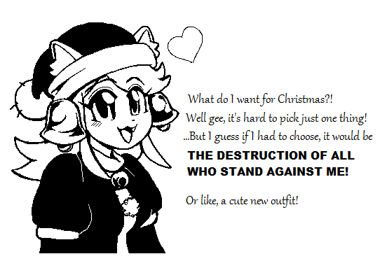 Scrimblor1's tweet photo. A quick Merry Mew Mew for the holidays https://t.co/JTAhV1AXCV